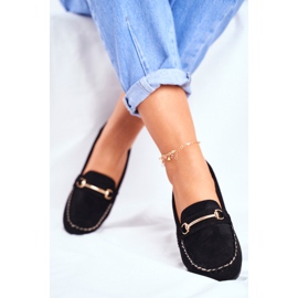 BUGO Mokasyny Damskie Zamszowe Czarne Dive 2