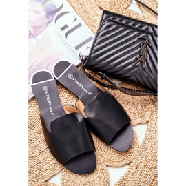 HAN Klapki Damskie Płaskie Czarne Mimios 2