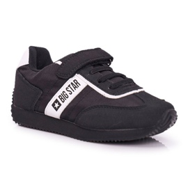 Sportowe Buty Dziecięce Big Star Na Rzepy Czarne FF374134 1