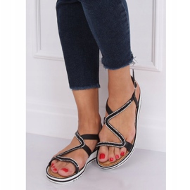 Sandałki asymetryczne czarne ZY178 Black 2