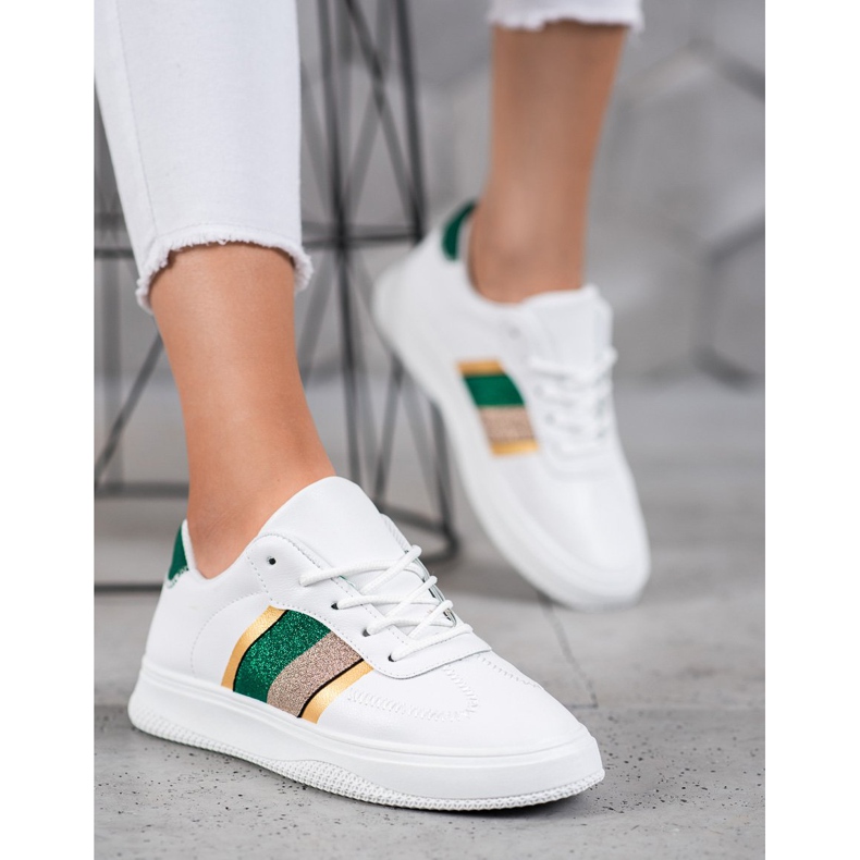 Small Swan Modne Buty Sportowe białe 2