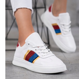 Small Swan Modne Buty Sportowe białe 1