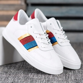 Small Swan Modne Buty Sportowe białe 2