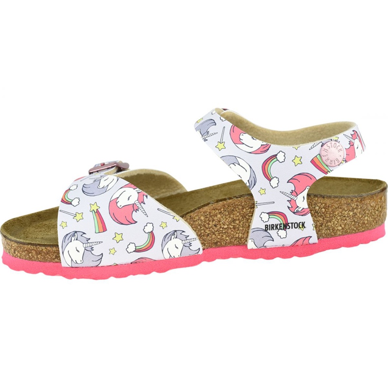 Sandały Birkenstock Rio Plain Bfdd Kids 1015620 różowe 1