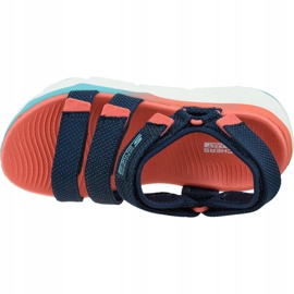 Sandały Skechers Max Cushioning-Slay W 140120-NVMT granatowe 2