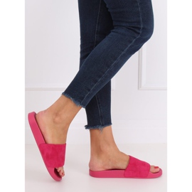 Klapki proste fuksjowe CK98 Fuchsia różowe 1