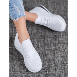 Sweet Shoes Tekstylne Buty Sportowe białe 2