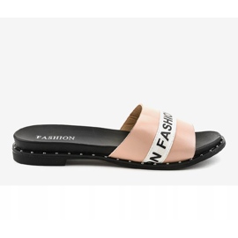 Różowe klapki fashion 888-2 2