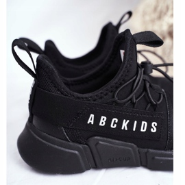 Sportowe Buty Dziecięce Młodzieżowe Czarne ABCKIDS B012310074 3
