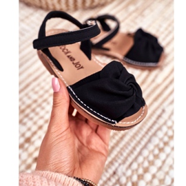 FRROCK Dziecięce Sandałki Na Rzep Żółte Goofy czarne 2