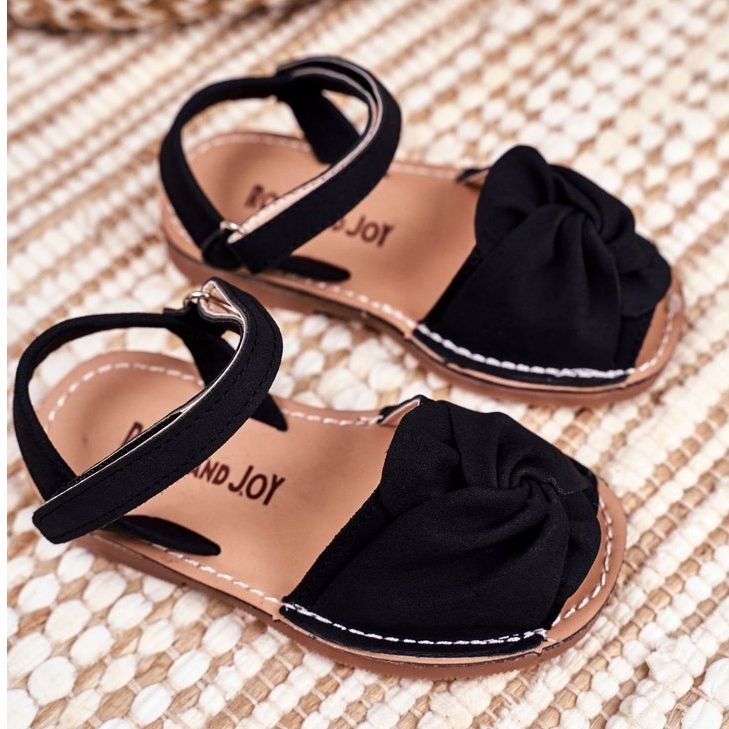 FRROCK Dziecięce Sandałki Na Rzep Żółte Goofy czarne 1