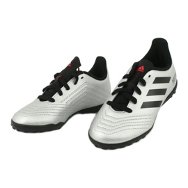 Buty piłkarskie adidas Predator 19.4 Tf Jr G25825 srebrny 3