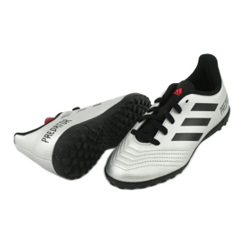 Buty piłkarskie adidas Predator 19.4 Tf Jr G25825 srebrny 4
