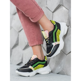 Marquiz Sneakersy Z Neonowymi Wstawkami czarne wielokolorowe 2