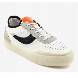 Białe obuwie sportowe sneakersy LA51P wielokolorowe 1
