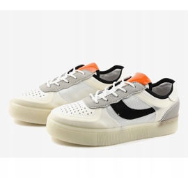 Białe obuwie sportowe sneakersy LA51P wielokolorowe 3