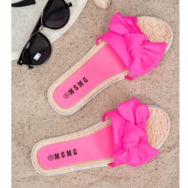 SHELOVET Stylowe Różowe Klapki 2