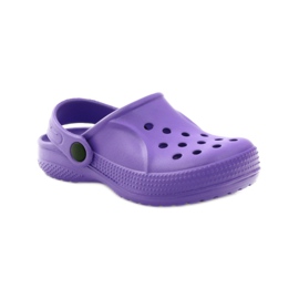 Befado Crocs obuwie dziecięce klapki 159Y002 fioletowe 1