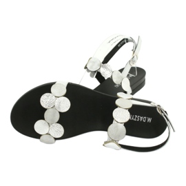 M.Daszyński Sandały silver kółka Daszyński MR1958-1 srebrny 3