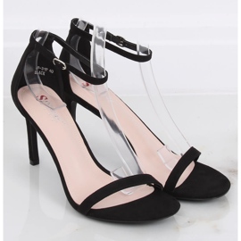 Sandałki na szpilce czarne NF-31P Black 2