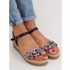 Sandałki damskie czarne CK151P Black 1