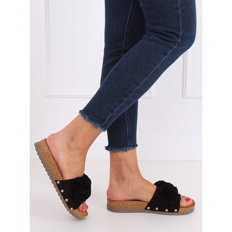 Klapki damskie czarne F191 Black 2