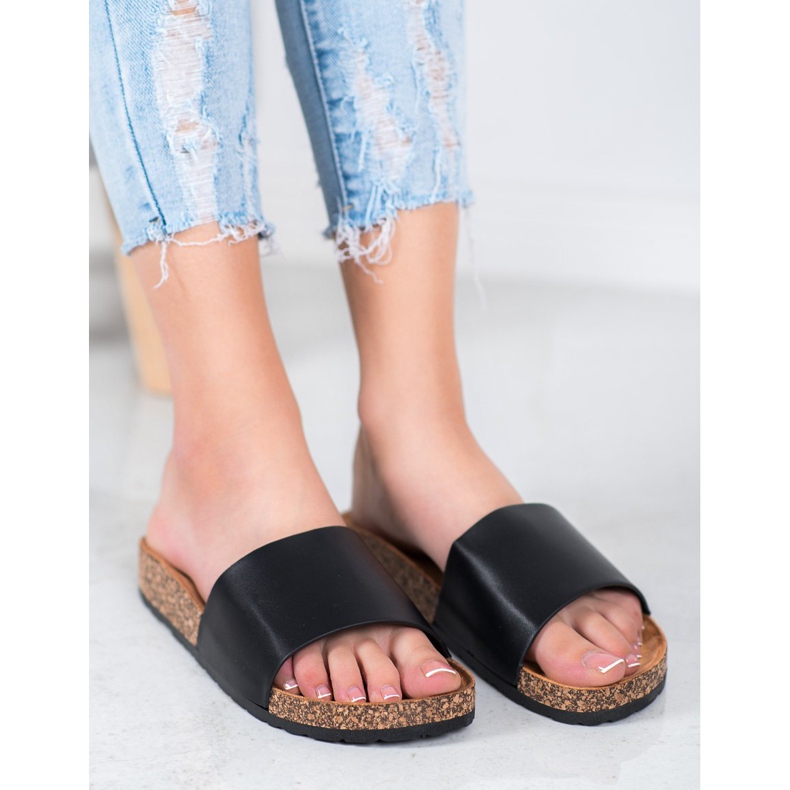 SDS Klasyczne Klapki czarne 2