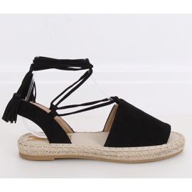 Espadryle damskie czarne BB25 Black 1