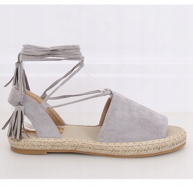 Espadryle damskie szare BB25 Grey 1