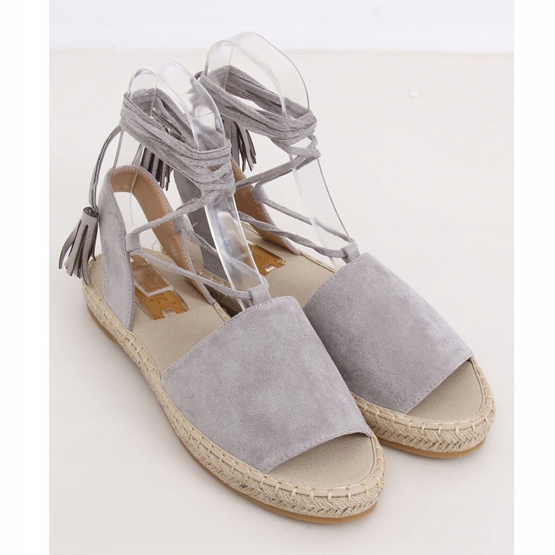 Espadryle damskie szare BB25 Grey 2