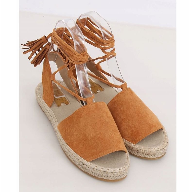 Espadryle damskie camel BB25 Camel brązowe 1