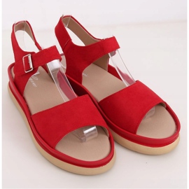 Sandałki damskie czerwone YJ860 Rosoo 1