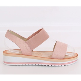 Sandałki damskie różowe E008 Pink 1