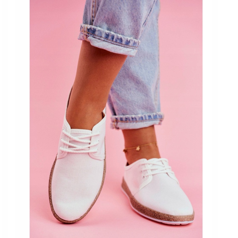 Espadryle Damskie Big Star Białe FF276043 2