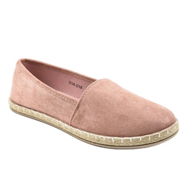 Różowe espadryle wsuwane D1K-D18 1