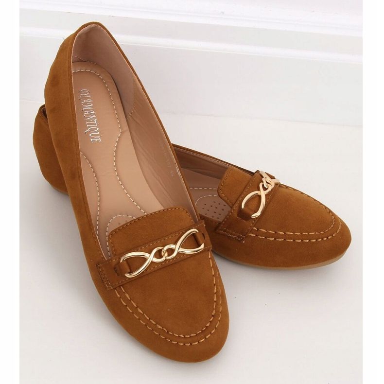 Mokasyny damskie camel 2S2018-157 Camel brązowe 1