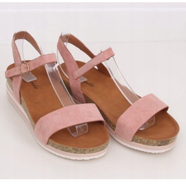 Sandałki damskie różowe RD054 Pink 1