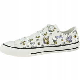 Buty Converse Chuck Taylor All Star Low Kids 667898C białe wielokolorowe 1