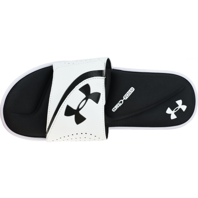 Klapki Under Armour Ignite Vi Sl M 3022711-100 białe czarne 2