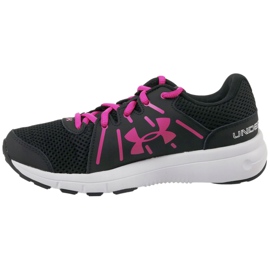 Buty Under Armour W Dash Rn 2 W 1285488-003 czarne różowe 1