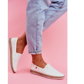 Espadryle Damskie Big Star Slip-on Białe FF276038 2