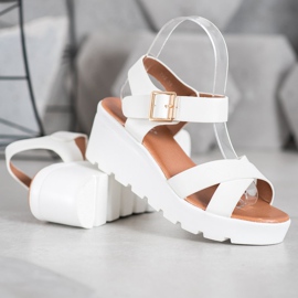 Weide Modne Sandały białe 1
