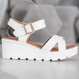 Weide Modne Sandały białe 2