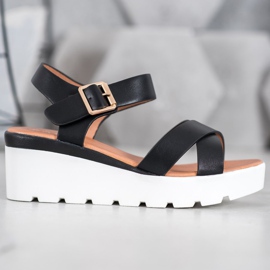 Weide Modne Sandały czarne 2