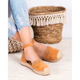 Seastar Espadryle Z Ażurowym Wzorem brązowe 2