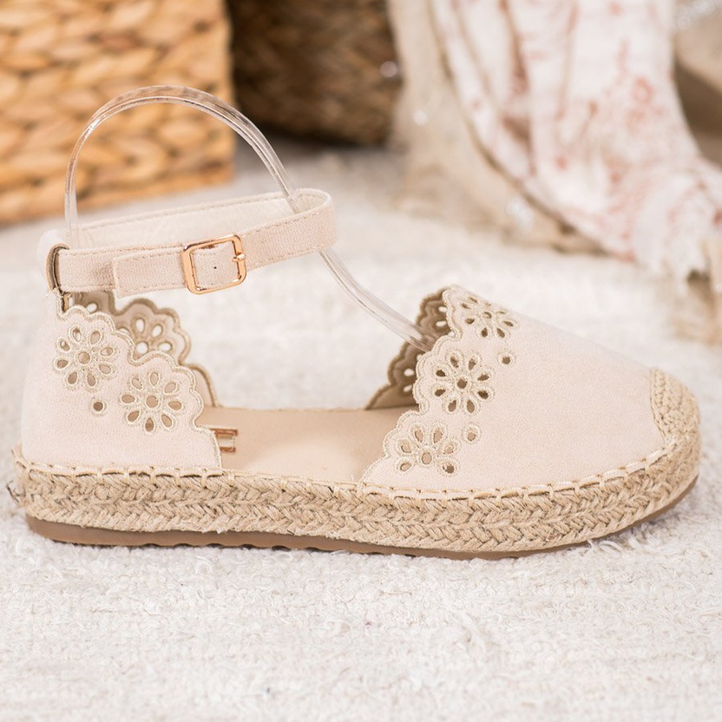 Seastar Espadryle Z Ażurowym Wzorem brązowe 2