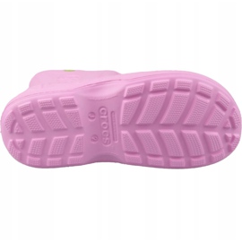 Kalosze Crocs Handle It Rain Boot Kids Jr 12803-6I2 różowe 3