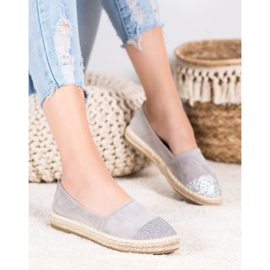 Seastar Espadryle Z Brokatem szare 2