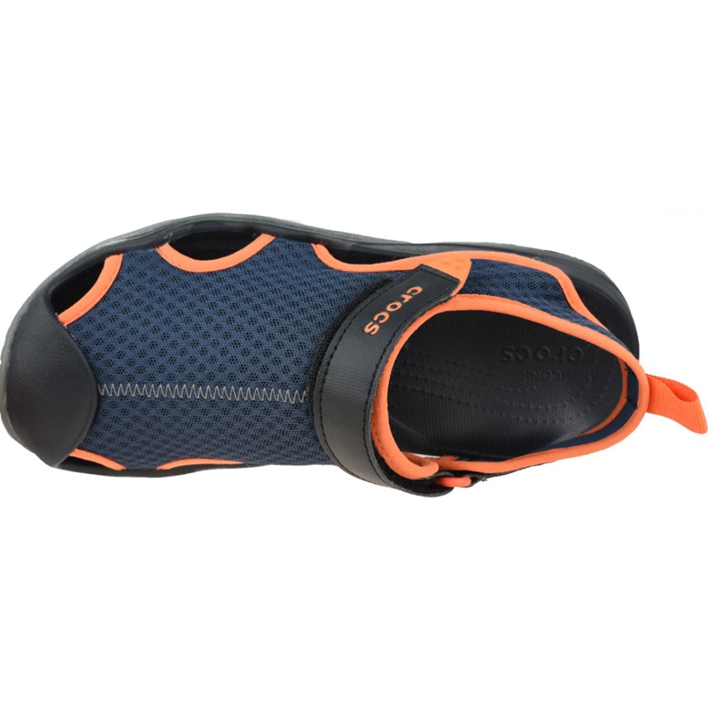 Sandały Crocs M Swiftwater Mesh Deck Sandal M 205289-4V9 granatowe 2
