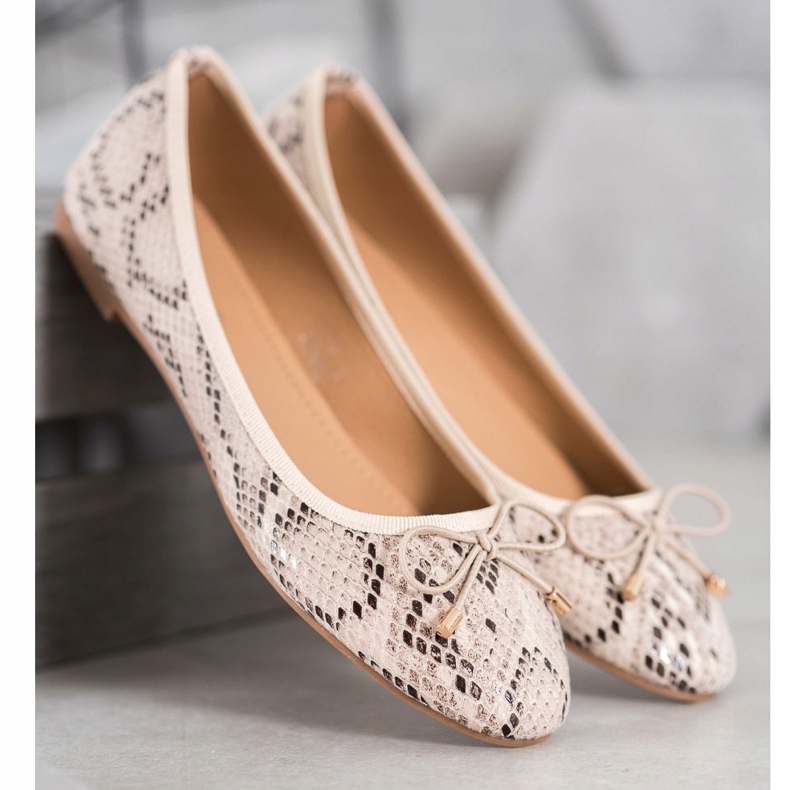 Seastar Baleriny Z Eko Skóry beżowy 1